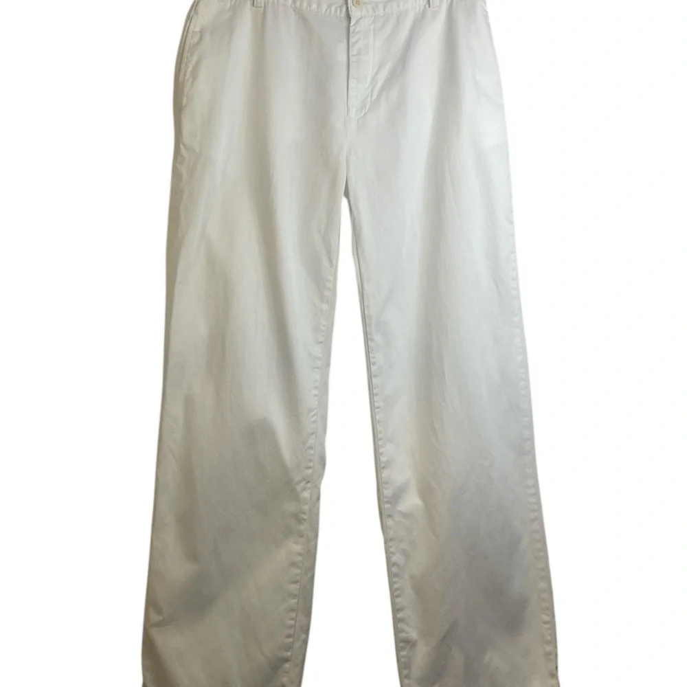 Ralph Lauren Boys Straight Leg White Chinos Size 20 #63